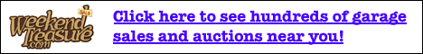 Find And Advertise Garage Sales at WeekendTreasure.com